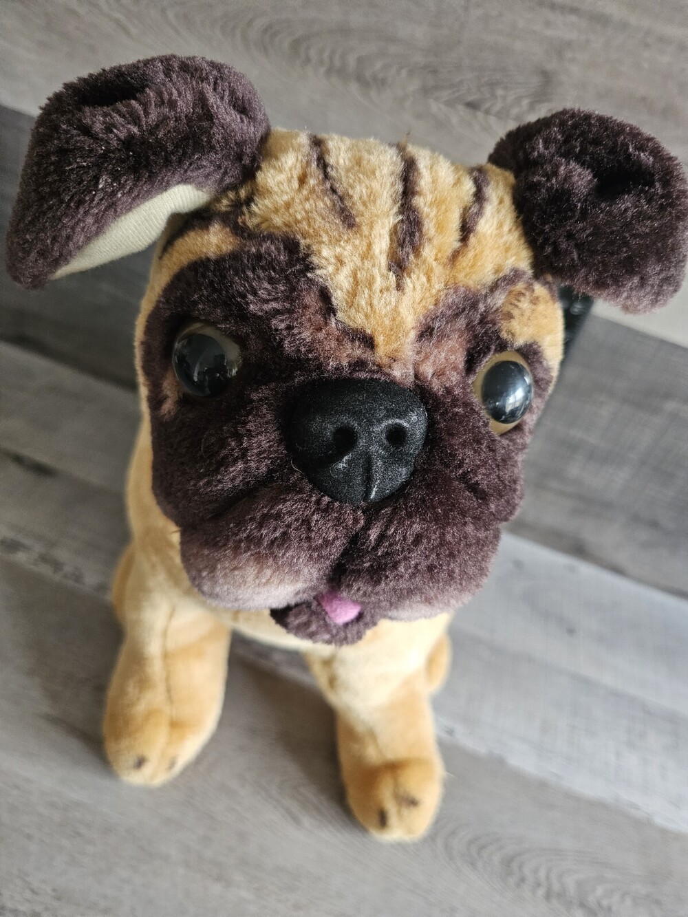 Plush PUG Dog #2125 Realistic 18" Melissa and Doug Large Stuffed Animal Puppy